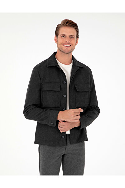 Pierre Cardin Antrasit Regular Fit Ceket 50293435-VR006