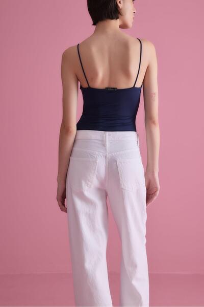 TUBİA Women's Navy Blue Color Strap Snap Body