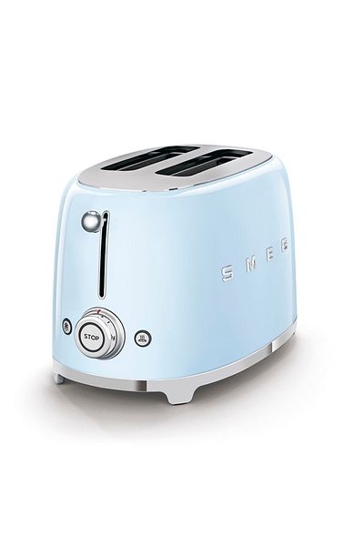 SMEG Pastel Blue 2X1 Toaster Set - Tsf01Pbeu