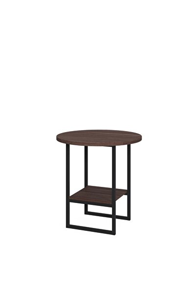 Ruum Store By Doğtaş Milas Yan Sehpa Komodin Metal Ayak Ceviz