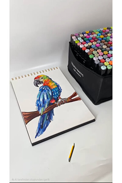 TOUCH SKETC 168 renk çift taraflı marker kalem seti