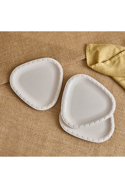Home Box Rice Husk Side Plate - Set of 3