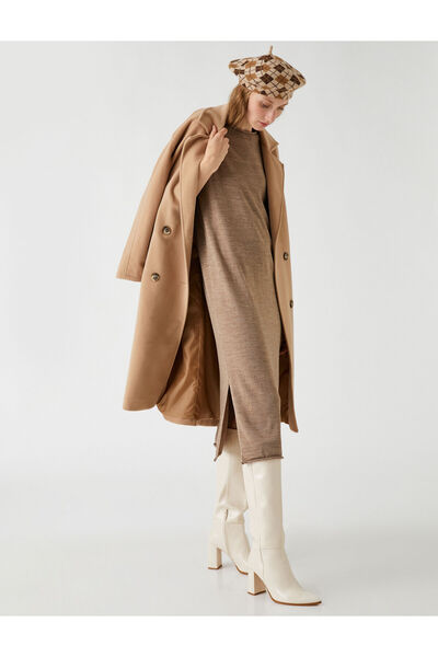 Koton Γυναικείο Φόρεμα Mink 3WAK80002HT