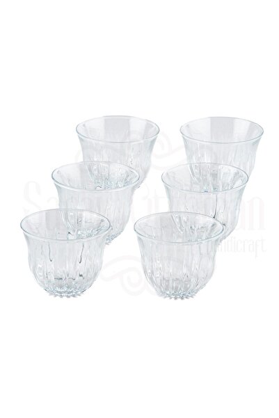 Saray Ottoman handicraft طقم أكواب لوكس قطع عمودي عادي