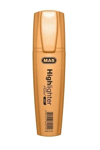 Mas Highlighter Pastel Orange Pen - 3 Pieces