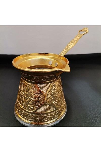 Saray Ottoman handicraft إبريق قهوة ذهبي - الحث رقم:4
