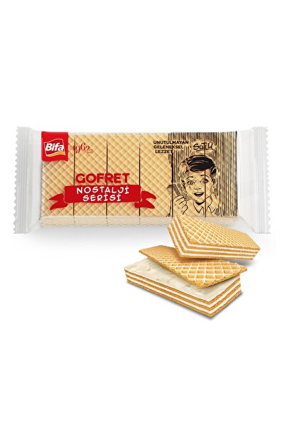 Bifa Nostalji Sütlü Vanilyalı Gofret 125 gr x 4 Adet