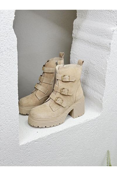 NUR KARACA 25K101069 ΚΟΥΦΙΑ ΛΕΠΤΟΜΕΡΗ ΓΝΗΣΙΟ ΔΕΡΜΑ 8CM ΓΥΝΑΙΚΕΙΑ ΜΠΟΤΕΣ ΜΕ ΤΑΚΟΥΝΑ