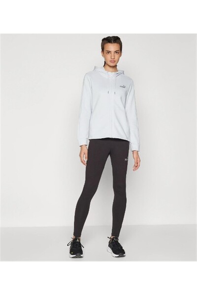 Puma Metallic Tracksuit Gümüş Kadın Eşofman Takımı - 683046 42
