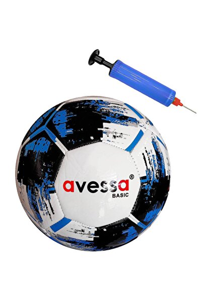 AVESSA Basic Futbol Topu Mavi No5 Pompalı