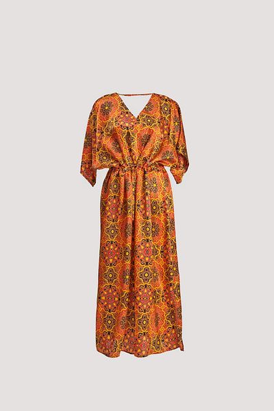 Nomads Felt Elhamra 14 Print Low-Cut Dress