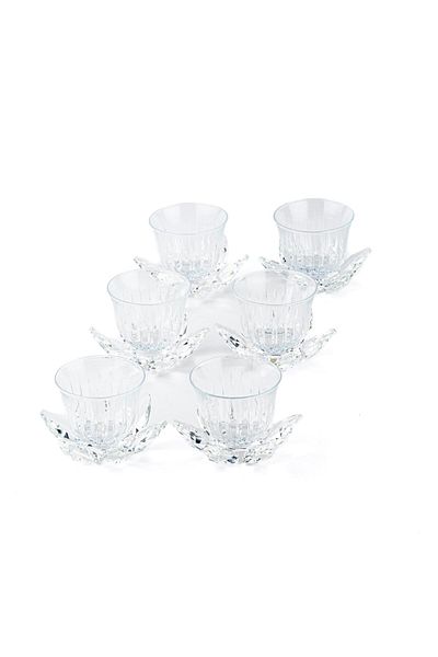 Saray Ottoman handicraft Glass Mirra Set Water Lily Transparent Color