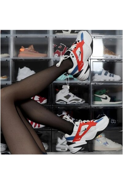 Nike M2K TEKNO Leather Unisex Sneaker Hakiki Deri Renkli Spor Ayakkabı