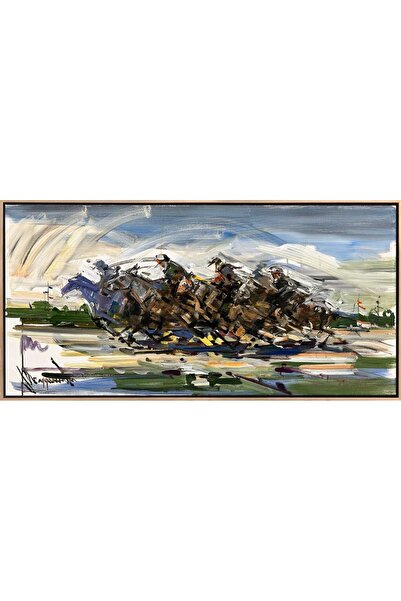 Simurg Sanatevi Atlı Savaşçılar Yağlı Boya Tablosu