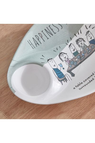 Home Box Happiness Is Pear Chip and Dip Platter - 25.5 x 20.5 cm