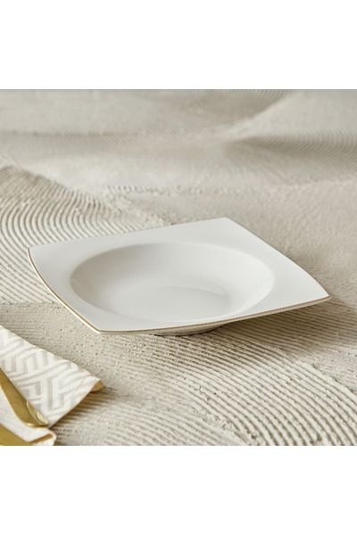 Home Box Peace Square Soup Plate - 28.5 cm