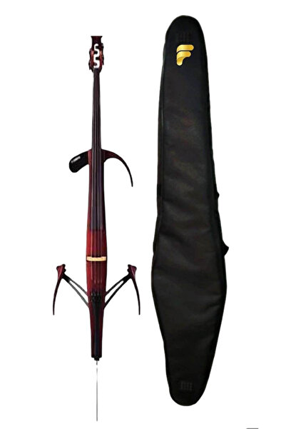 RHN Fortex Elektro Çello Çantası – Silent Soft Case Gigbag, Su Geçirmez, 10 mm Ped, Çift Askılı