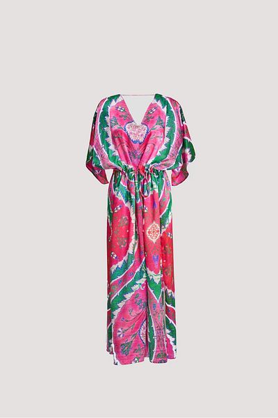 Nomads Felt İkat 21 Print Low-Cut Dress