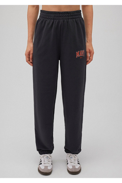 Mavi Γυναικείο πλεκτό παντελόνι ανθρακί - M1010757