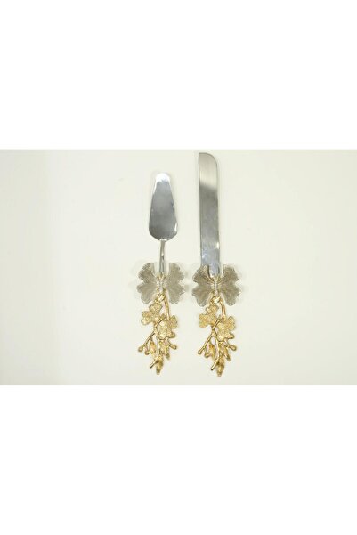 Saray Ottoman handicraft Kelebek Pasta Bıçak Spatula Altın