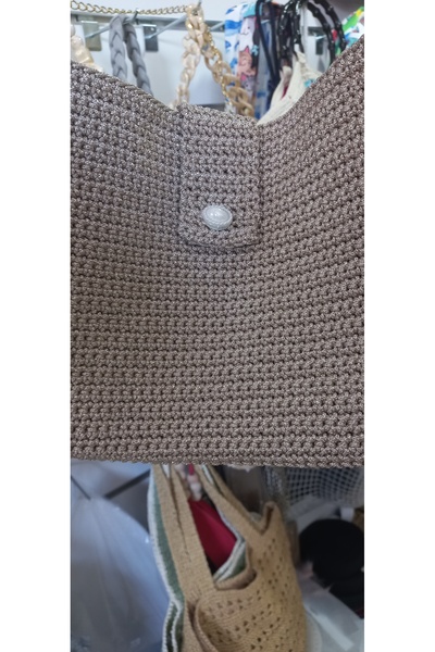 EFİL Simli vizon canta