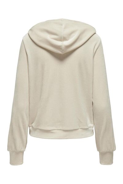 ONLY Onlrebel L/s Zip String Hood Cc Γυναικείο βελούδινο φούτερ με φερμουάρ