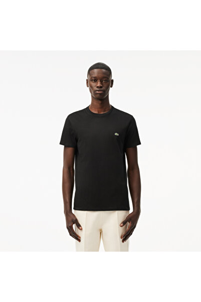 Lacoste Erkek Regular Fit Bisiklet Yaka Siyah T-Shirt