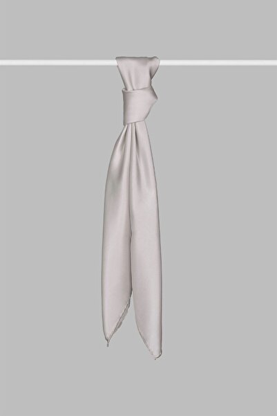 ARMANDA وشاح حرير ساتان 100% - حصاة