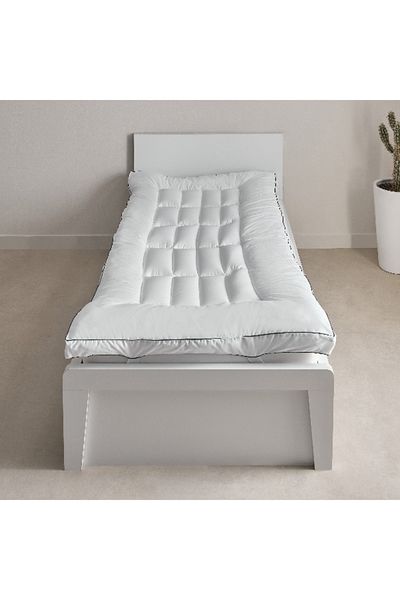 Home Box Opulent Luxe Satin Single Mattress Topper - 90x200 cm