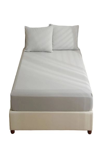 Bebesi Double Oversize Towel and Sheet Set - 180x200 Cm, Gray
