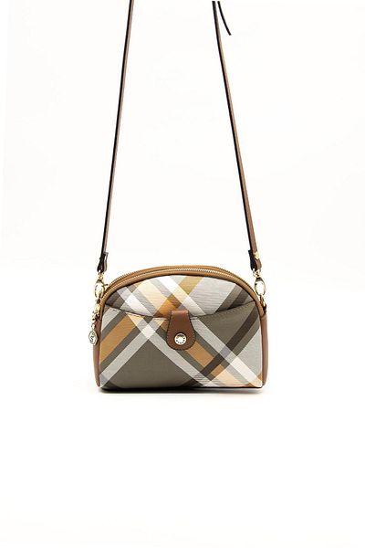Silver Polo Silver & Polo Khaki - Tan Sp1144 Women's Crossbody Bag