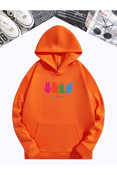 BENROMA Children's Enegetic Printed Unisex Mold Hooded Sweatshirt