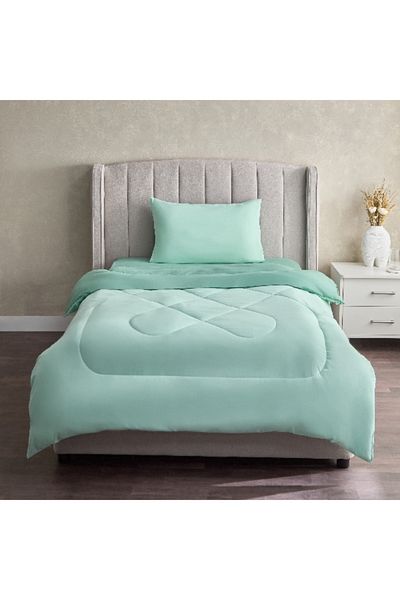 Home Box Derby 2-Piece Single Microfibre Comforter Set 135x220 cm
