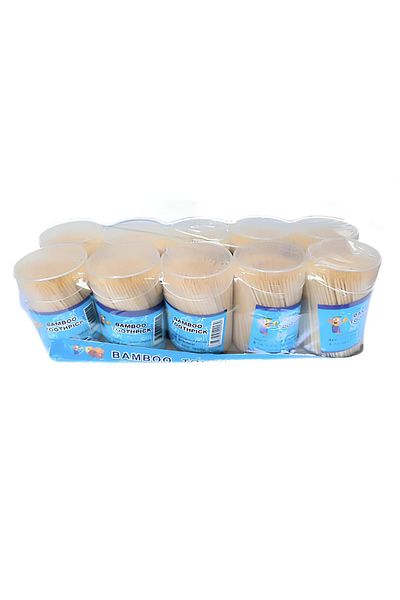 lawrenceshop Pack of 10 Bamboo Toothpicks for Restaurant Cafe Diner Cafe Restaurant Dining Hall Cocktail Party