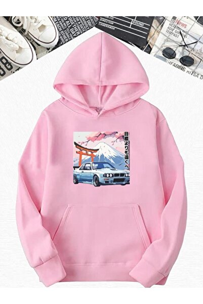 DM DOLCE MORE Hanorac unisex cu glugă, cu imprimeu cu mașini pentru copii, di...