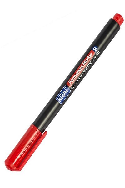 KRAF Pack of 12 S Tip Red Acetate Pen Ohp Plus 290