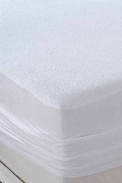 Divanev Battal Double Size 220x200 Cm Cotton Fitted Mattresses Liquid Proof