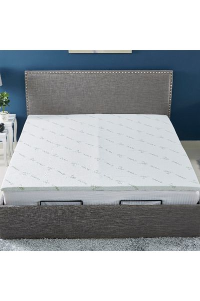 Home Box Comfort Memory Foam King Size Mattress Topper - 180x200 cm