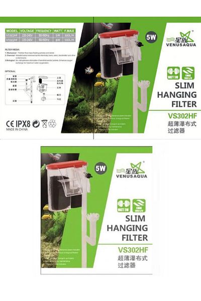 Venusaqua Vs302Hf Aquarium Waterfall Filter 5 Watt