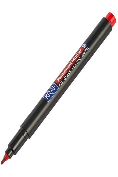 KRAF 12 Pack m Tip Red Acetate Pen - Ohp Plus 280