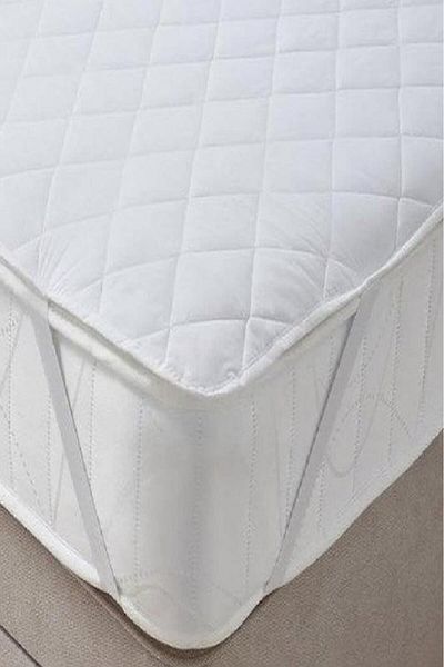 mycey Mattress Protector Quilted 150x200 Cm Double Bed Sheet with Corner Elastic
