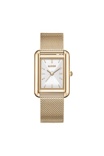 Burker Damenuhr Olivia Gold Weiß Mesh