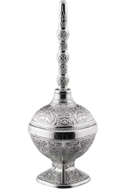 Saray Ottoman handicraft Dekor Amaçlı Ebruli Güldanlık Nikel