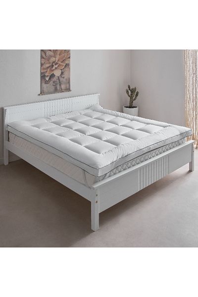 Home Box Opulent Luxe Satin Olympic Queen Topper - 160x200+8 cm