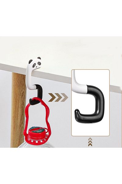 K&A 2 Pieces Table Edge Bag Hanger Foldable Cute Animal Figure Hanger