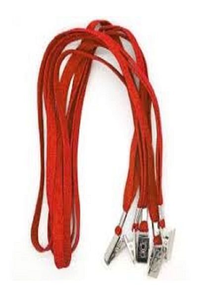 KRAF Red Card Strap Lanyard Metal Clip - Pack of 50 510g