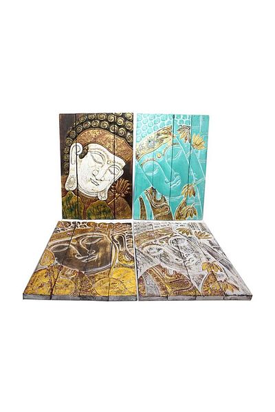 Kaite Wooden Buddha Board with Wall Hanging