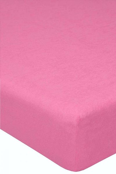 Evony Elastic Cotton Combed Bed Sheet Fuchsia 180x200 Cm