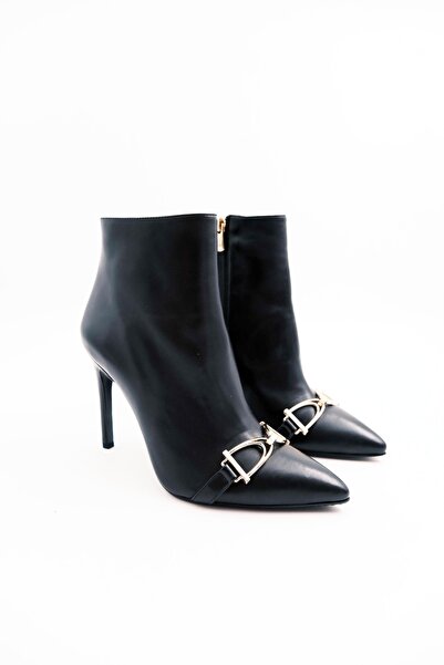 Tenau Kadın Hakiki Deri Bot Siyah