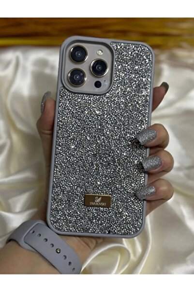 Vision iPhone 12 &12 PRO Uyumlu Parlak Pırlanta Taşlı Elmas Pullu Işıltılı Parıltılı Lux Kılıf ,Kapak